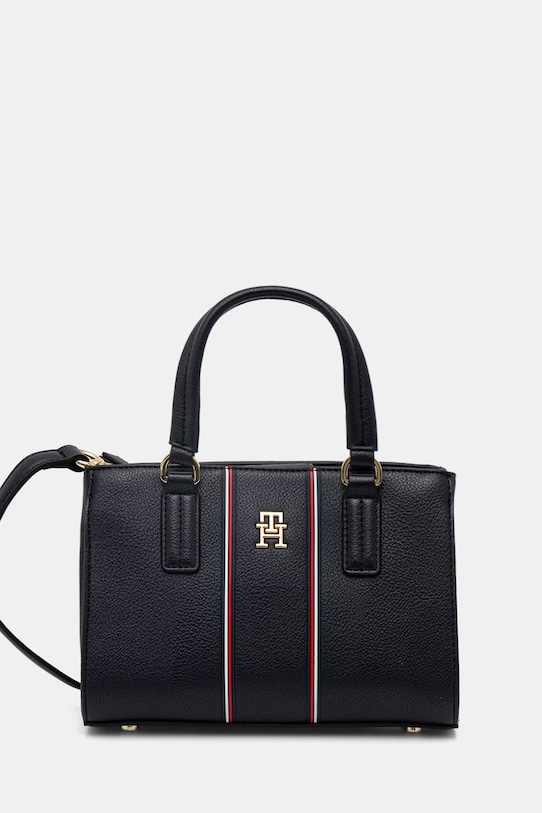 Tommy Hilfiger crossbody kabelka dámska z imitácie kože tmavomodrá AW0AW18642