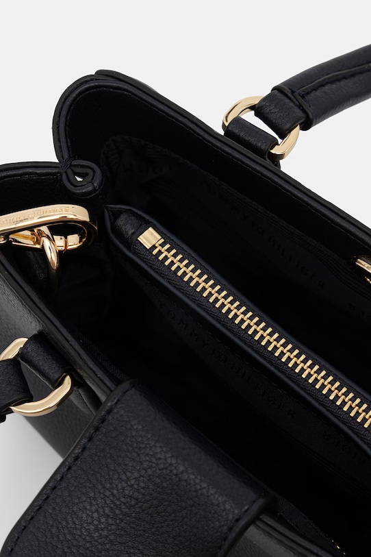 Tommy Hilfiger crossbody kabelka dámska z imitácie kože AW0AW18642 tmavomodrá