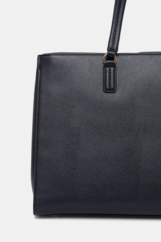 Dodatki Tommy Hilfiger klasična ženska torbica iz umetnega usnja AW0AW18643 mornarsko modra