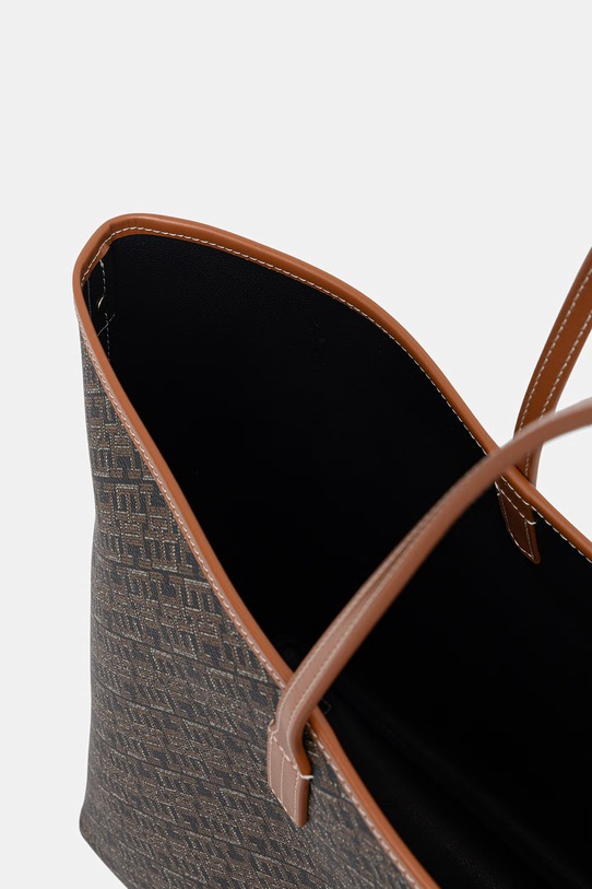 Tommy Hilfiger torebka tote damska z imitacji skóry brązowy AW0AW18850