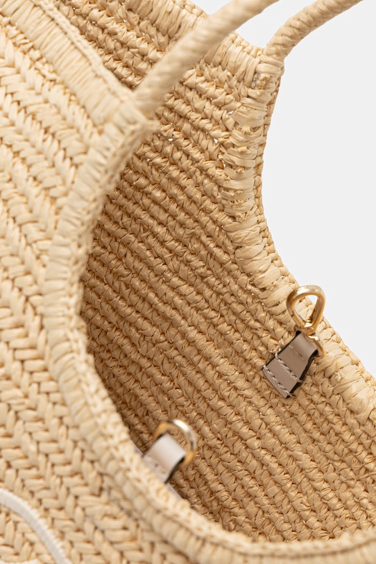 Tommy Hilfiger torebka damska pleciona SUMMER AW0AW18536 beżowy