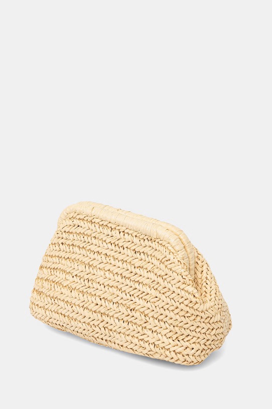 Аксесоари Tommy Hilfiger клъч дамски от сплетена материя SUMMER AW0AW18627 бежов