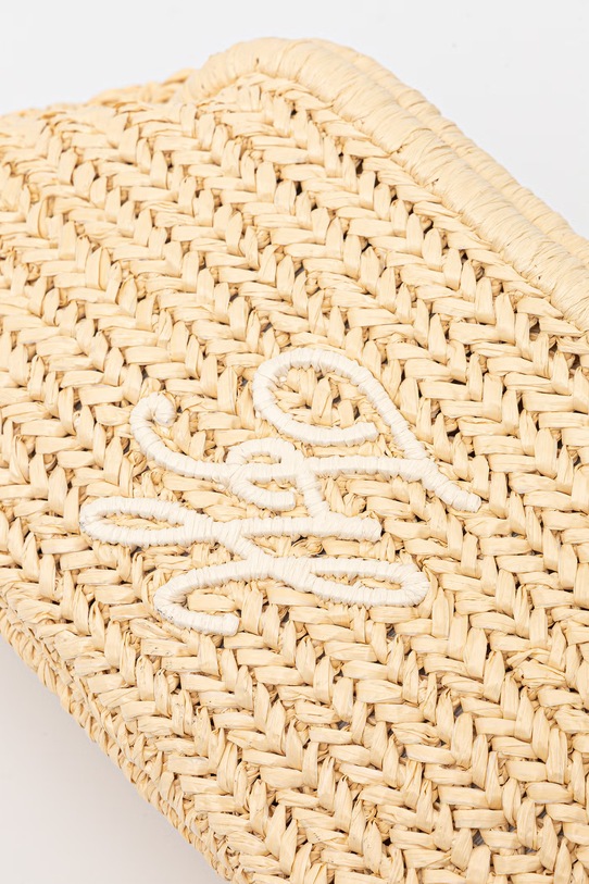 Tommy Hilfiger клъч дамски от сплетена материя SUMMER бежов AW0AW18627