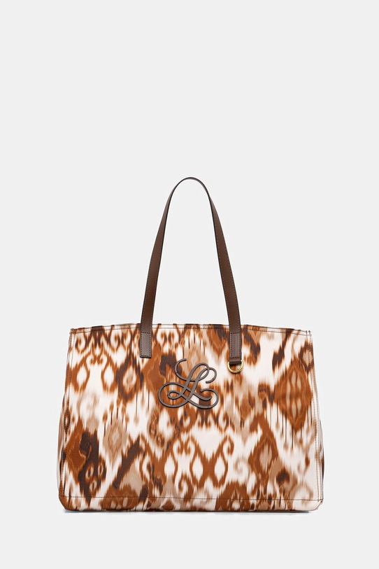 Luisa Spagnoli torebka Imbarco mieści A4 brązowy 543086