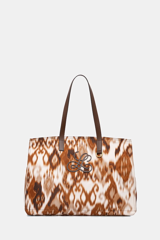 Luisa Spagnoli torebka Imbarco mieści A4 brązowy 543086