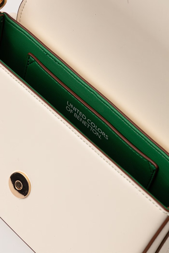 United Colors of Benetton Χιαστί γυναικεία από απομίμηση δέρματος 6PJNVY014 μπεζ