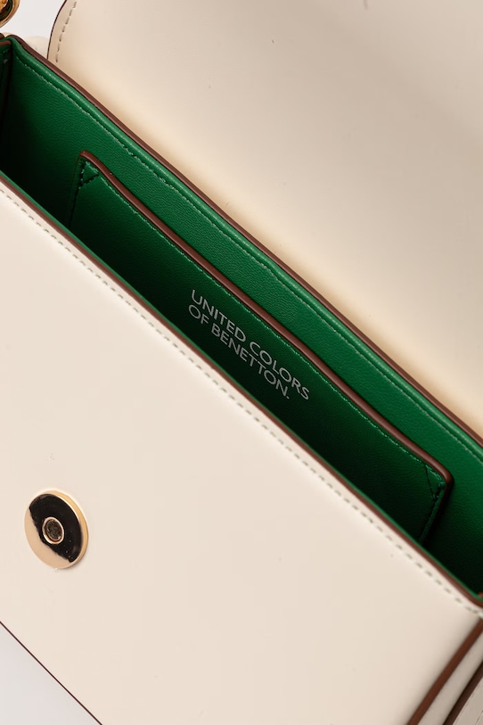 United Colors of Benetton Χιαστί γυναικεία από απομίμηση δέρματος 6PJNVY014 μπεζ