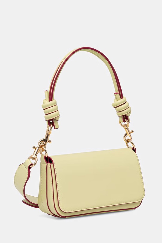 United Colors of Benetton torebka crossbody damska z imitacji skóry 6PJNVY014 żółty SS26