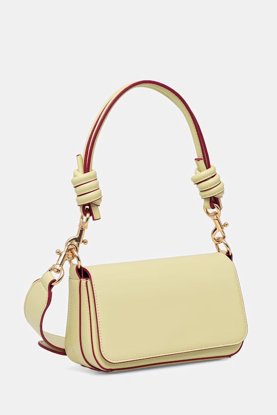 United Colors of Benetton torebka crossbody damska z imitacji skóry 6PJNVY014 żółty SS26