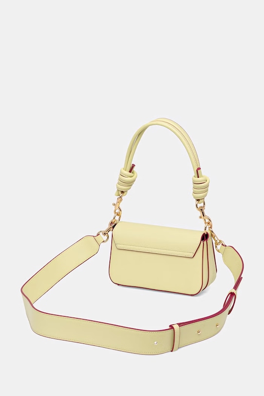 Akcesoria United Colors of Benetton torebka crossbody damska z imitacji skóry 6PJNVY014 żółty