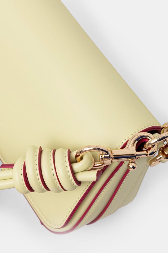 United Colors of Benetton torebka crossbody damska z imitacji skóry żółty 6PJNVY014