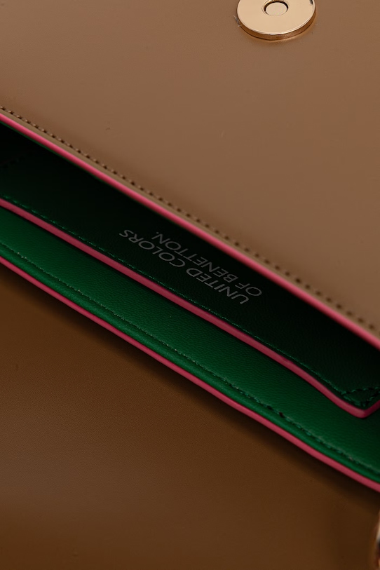 United Colors of Benetton χιαστί Γυναικεία από απομίμηση δέρματος 6PJNVY014 καφέ