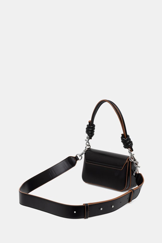 Αξεσουάρ United Colors of Benetton χιαστί γυναικεία από απομίμηση δέρματος 6PJNVY014 μαύρο