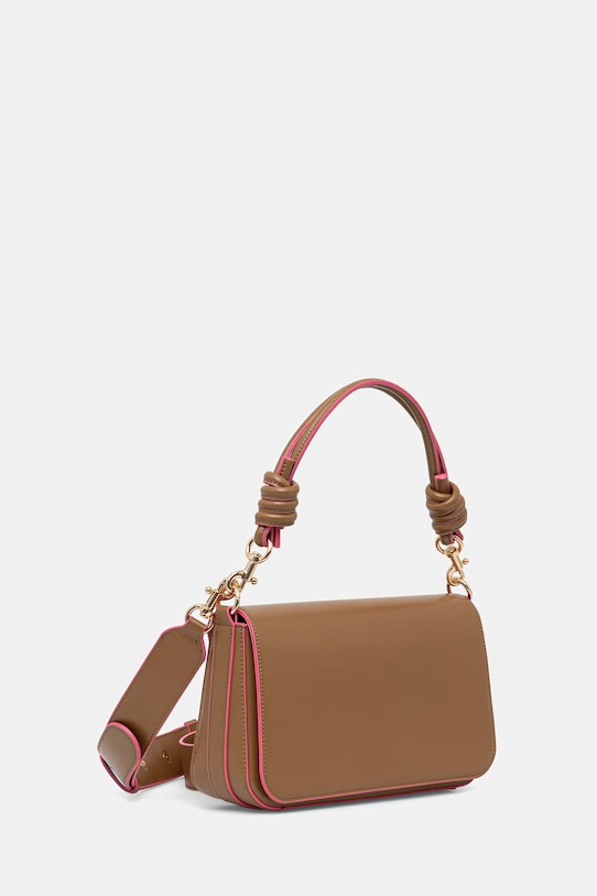 United Colors of Benetton torebka crossbody damska 6PJNVY015 brązowy SS26