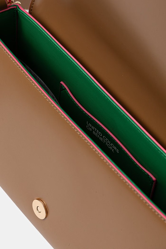 United Colors of Benetton torebka crossbody damska 6PJNVY015 brązowy