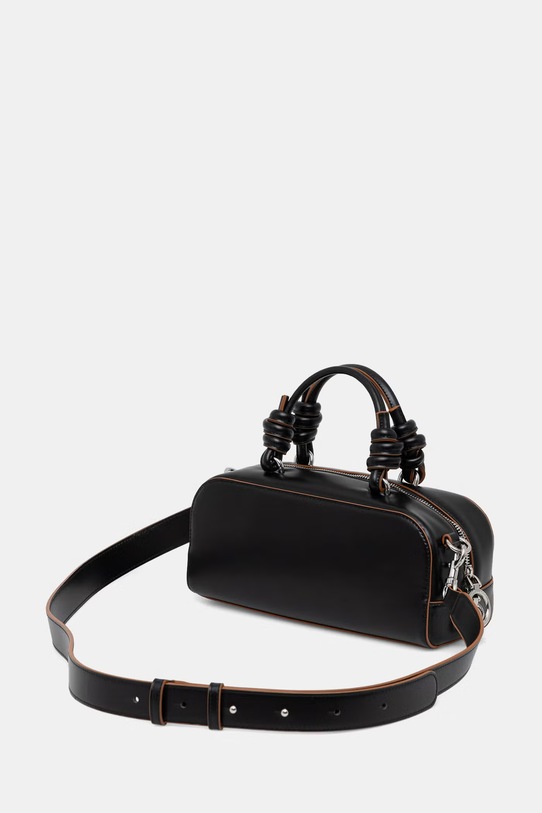 Dodaci United Colors of Benetton torbica polumjesec za žene od imitacije kože 6PJNVY018 crna