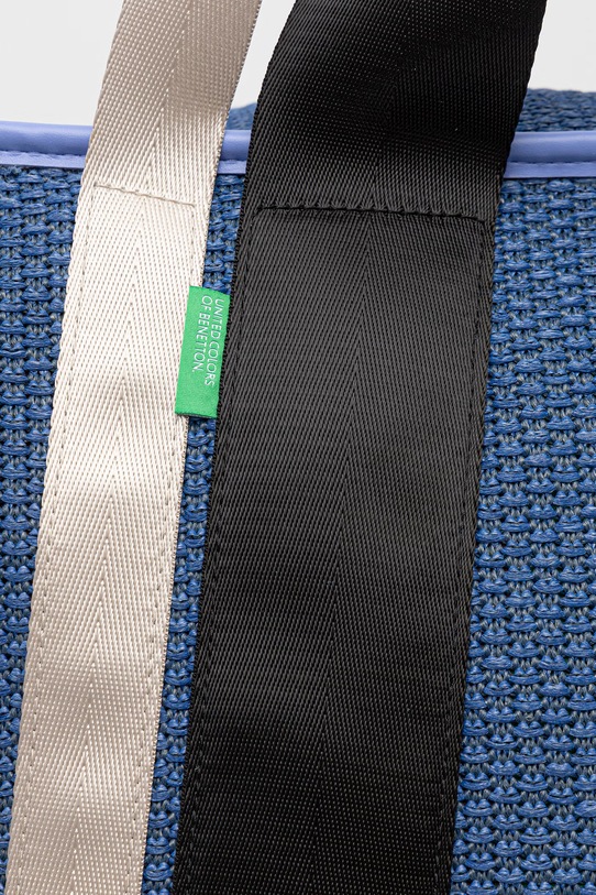 United Colors of Benetton nákupní taška dámská z pletenky modrá 6XZZVY01W
