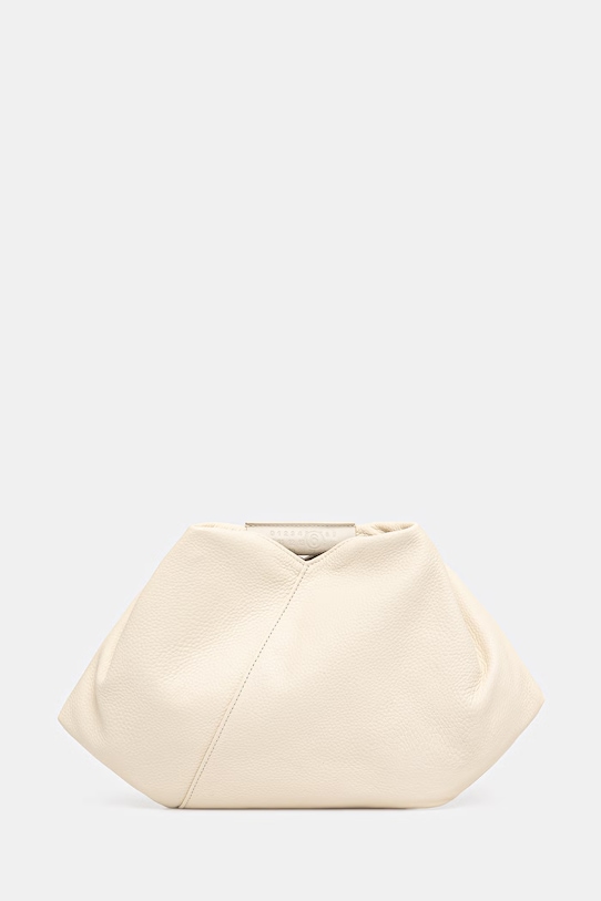 MM6 Maison Margiela torebka skórzana skóra licowa beżowy SB5WD0029.P7255.T2014