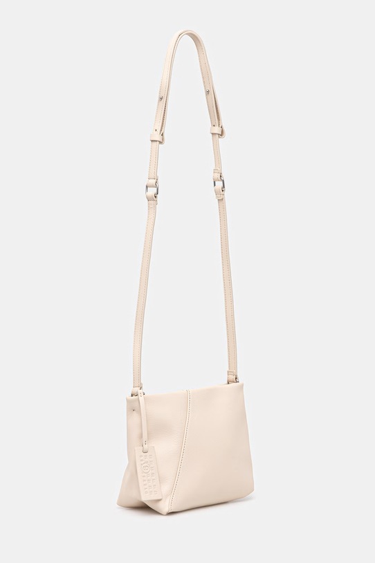 MM6 Maison Margiela torebka skórzana SB5ZH0032.P8805.T2016 beżowy SS26