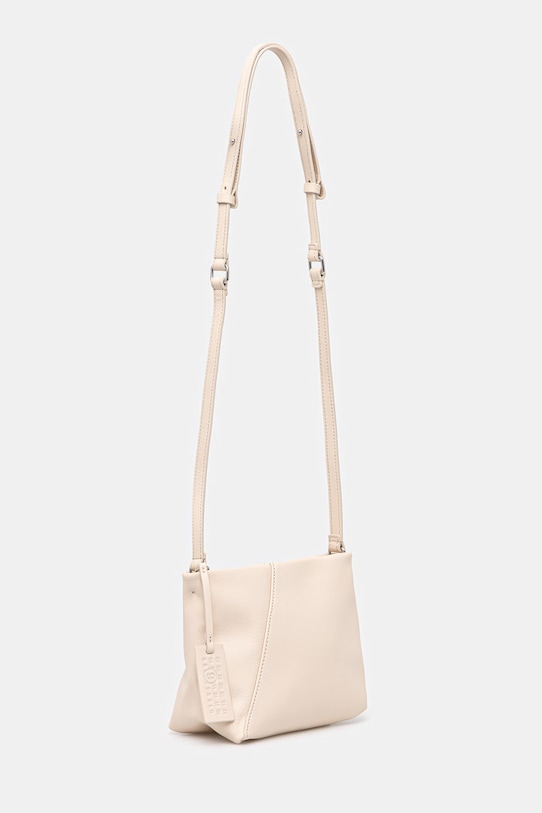 MM6 Maison Margiela torebka skórzana SB5ZH0032.P8805.T2016 beżowy SS26