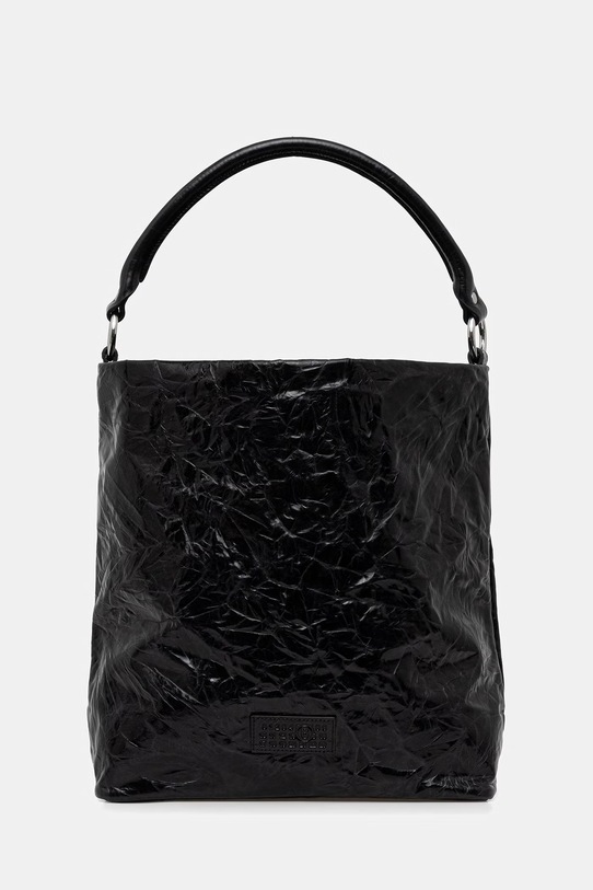 MM6 Maison Margiela torebka skórzana gładkie czarny SB5ZL0004.P8804.T8013