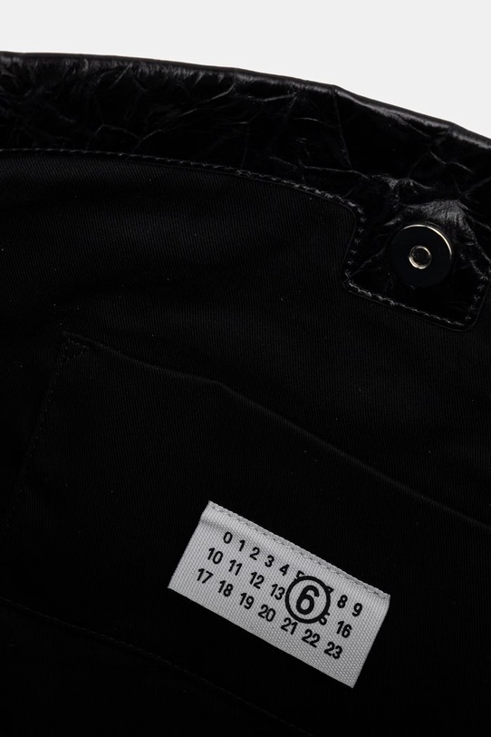 MM6 Maison Margiela torebka skórzana SB5ZL0004.P8804.T8013 czarny