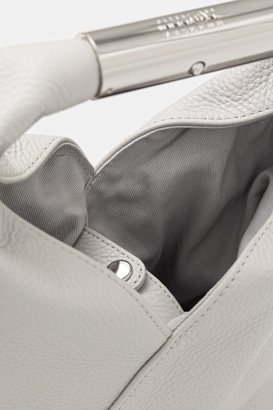 MM6 Maison Margiela torebka damska skórzana SB6WD0042.P7255.T8059 szary