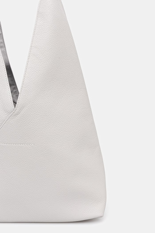 Akcesoria MM6 Maison Margiela torebka skórzana SB6WD0043.P7255.T8059 szary