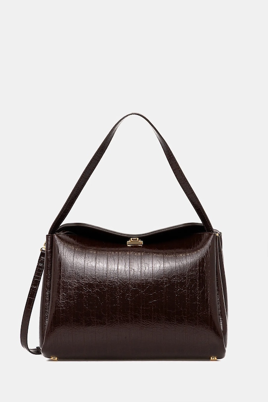 Themoire torebka Calipso nie mieści A4 brązowy 261WTMCT0