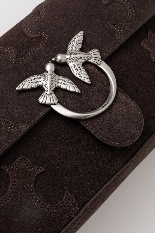 Pinko torebka crossbody damska zamszowa 106243.A0F6