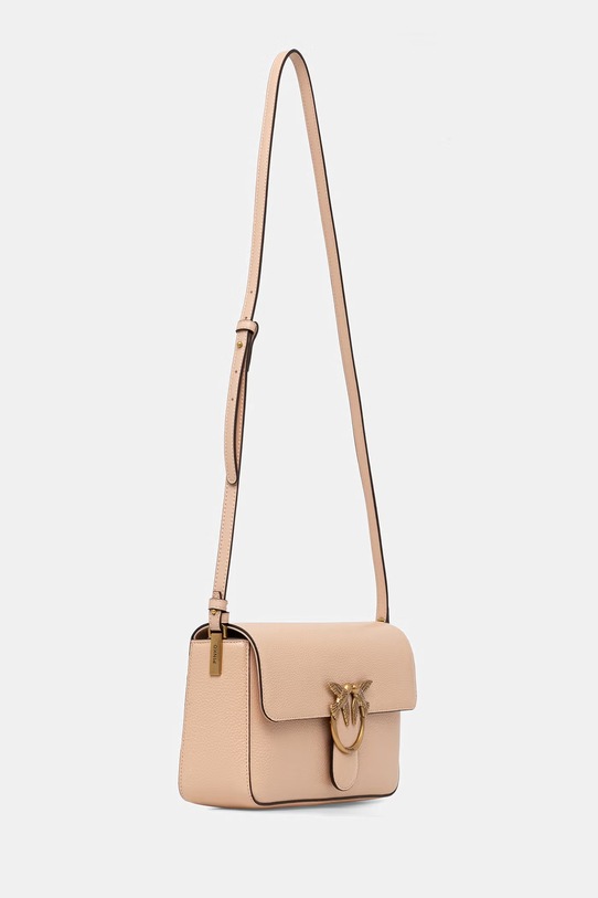 Akcesoria Pinko torebka crossbody damska skórzana 106243.A2X6 beżowy
