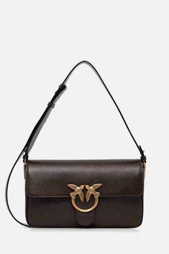 Pinko torebka crossbody damska skórzana brązowy 106243.A2X6