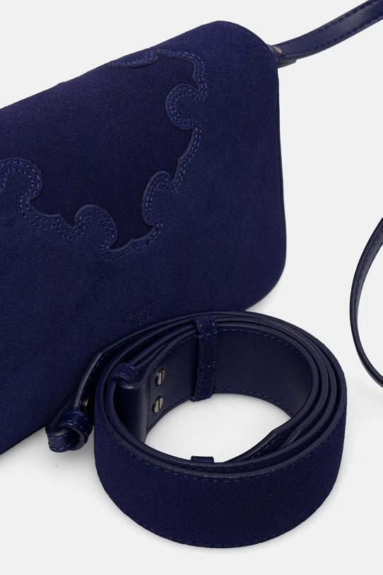 Pinko torebka crossbody damska zamszowa 106244.A0F6 granatowy