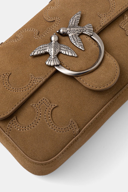 Pinko torebka crossbody damska zamszowa 106244.A0F6