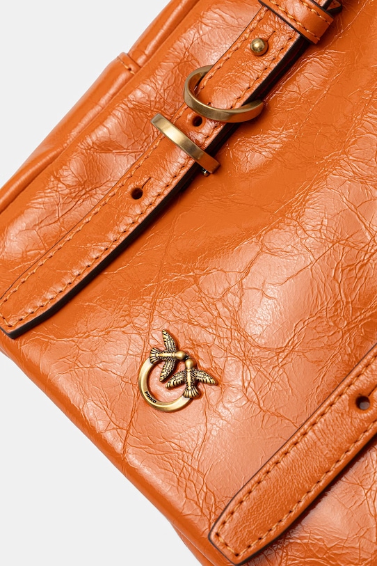 Pinko μικρή Τσάντα γυναικεία δερμάτινη πορτοκαλί 106465.A315