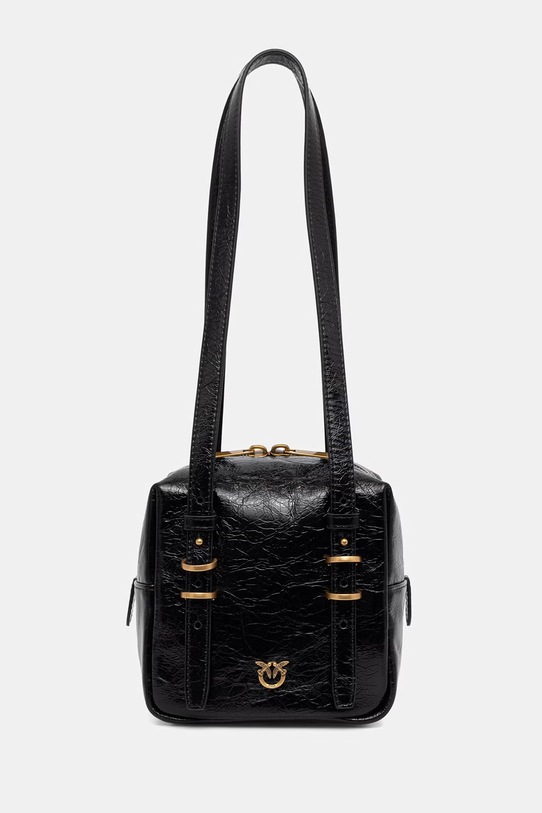 Pinko Μικρή τσάντα γυναικεία δερμάτινη μαύρο 106465.A315