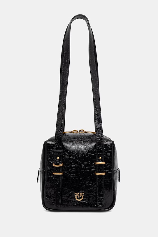 Pinko Μικρή τσάντα γυναικεία δερμάτινη μαύρο 106465.A315