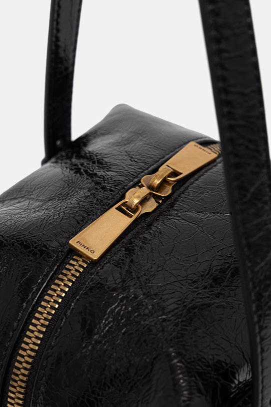 Pinko Μικρή τσάντα γυναικεία δερμάτινη μαύρο 106465.A315