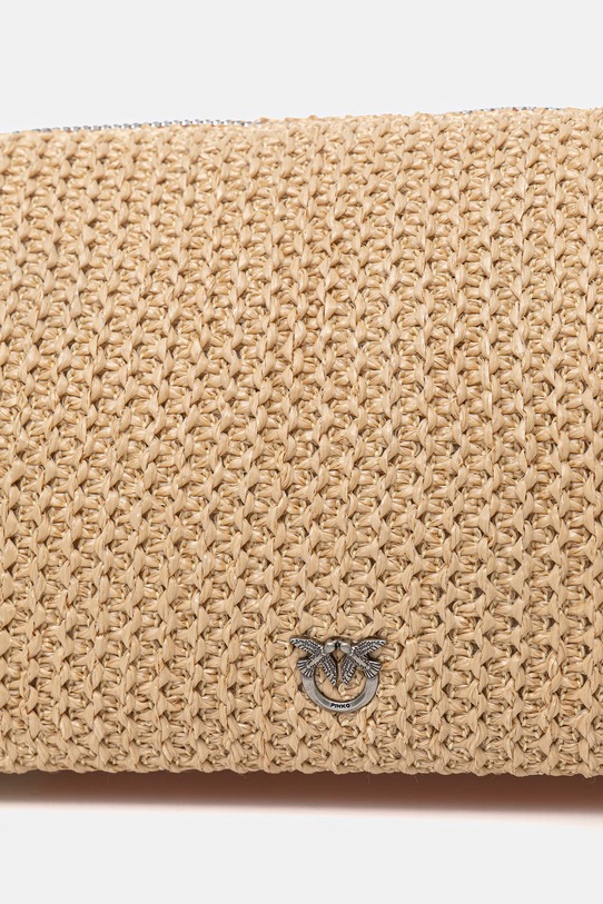 Doplnky Pinko crossbody kabelka dámska pletená 106661.A391 béžová