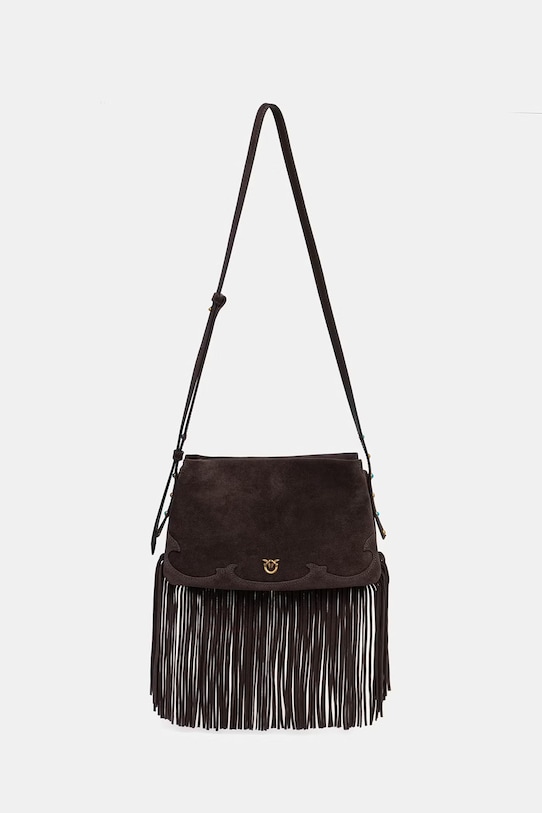 Pinko χιαστί Γυναικεία δέρμα σουέτ καφέ 106665.A0F6