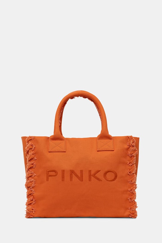 Pinko torebka shopper damska jeansowa pomarańczowy 106673.A3A4