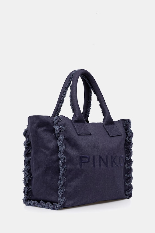 Pinko torebka shopper damska jeansowa 106673.A3A4 niebieski SS26