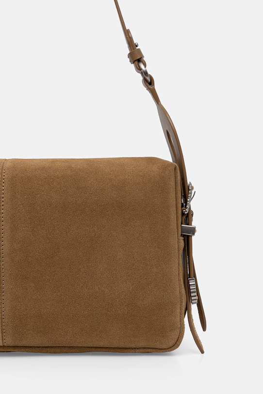 Αξεσουάρ Pinko μπαγκέτα γυναικεία δερμάτινη σουέτ 106676.A0F6 πράσινο