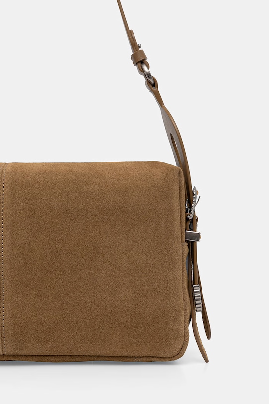 Αξεσουάρ Pinko μπαγκέτα γυναικεία δερμάτινη σουέτ 106676.A0F6 πράσινο