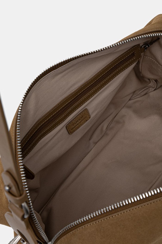 Pinko χιαστί γυναικεία δερμάτινη σουέτ 106678.A0F6 πράσινο