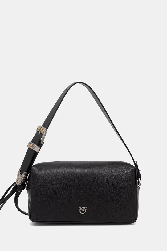 Pinko crossbody kabelka dámska kožená čierna 106761.A2JG