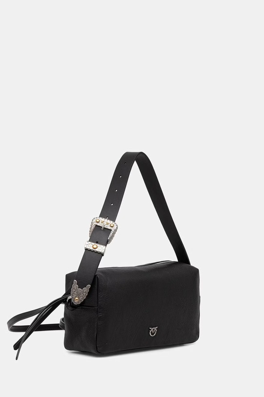 Pinko crossbody kabelka dámska kožená 106761.A2JG čierna SS26