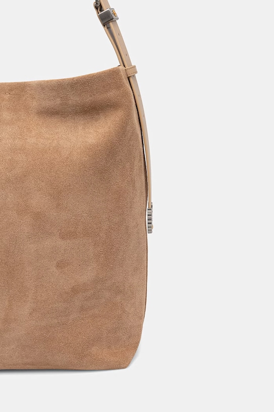 Akcesoria Pinko torebka damska zamszowa 106834.A0F6 brązowy