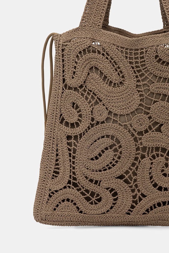 Akcesoria Pinko torebka tote damska 106938.A3CE zielony