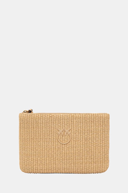 Pinko bustina da donna intrecciata beige 106763.A39Y